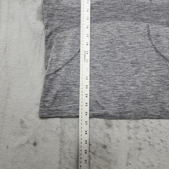 Lululemon Swiftly Tech Racerback Tank Heathered Slate Womens 10 Gray Running - Picture 7 of 8